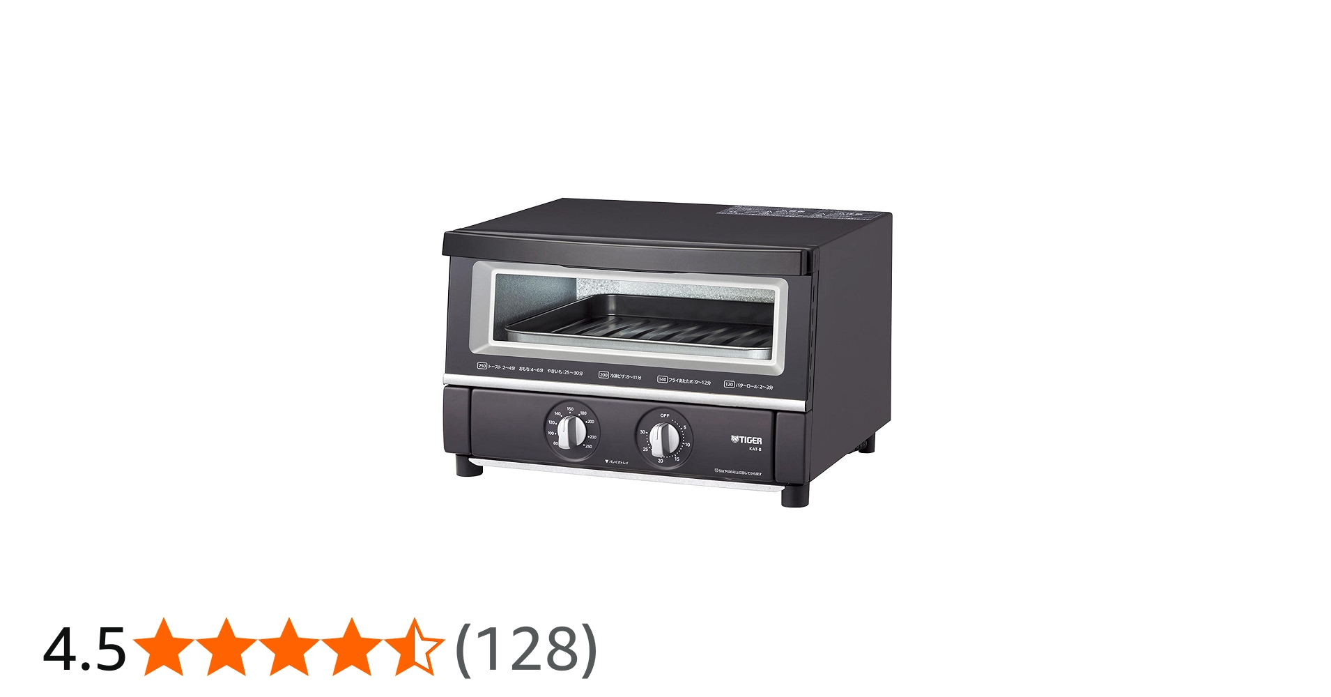 Amazon | タイガー魔法瓶(TIGER) オーブントースター 断熱Wガラス 温度