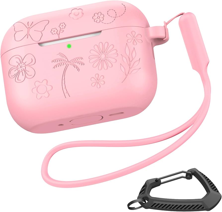 Amazon | MILPROX AirPods Pro 3 対応シリコンケース 可愛い花の刻印