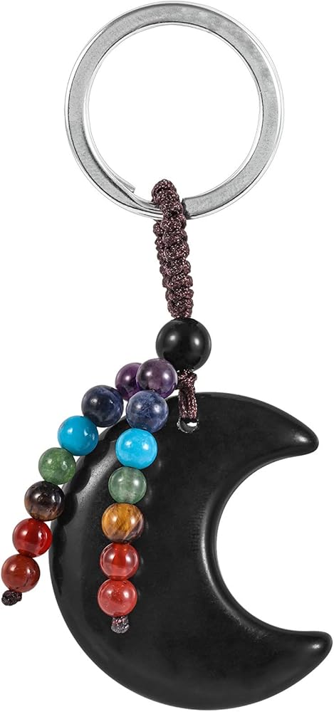 Amazon.co.jp: moonsix クリスタル 三日月 キーホルダー チャクラ