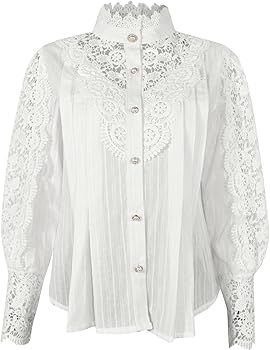 Amazon.com: Womens Summer Tops Trendy Lace Crochet Embroidery