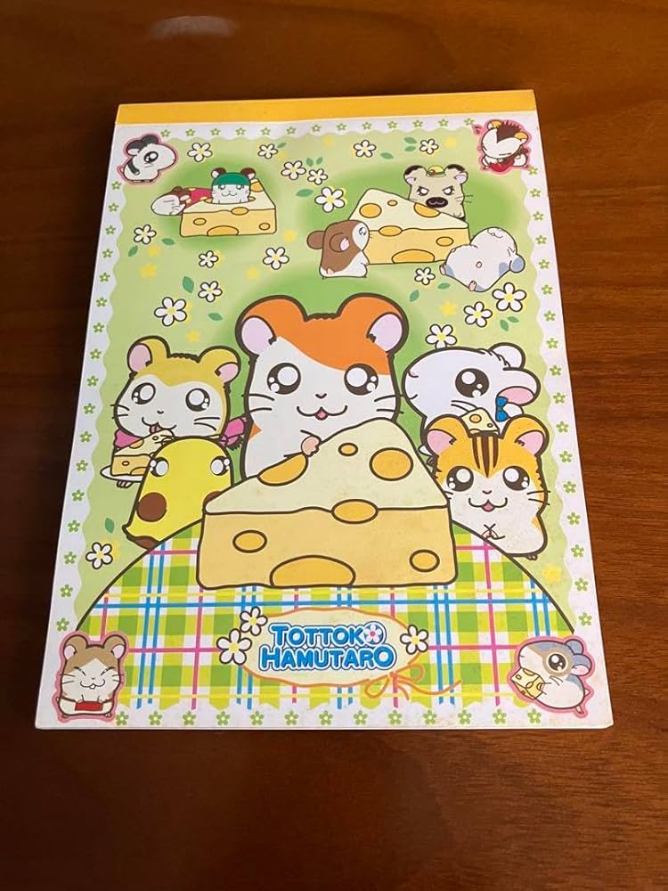 Amazon.co.jp: 平成レトロ とっとこハム太郎シール付きメモ帳 A5サイズ