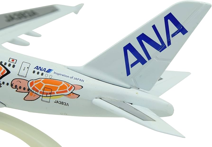 Amazon.co.jp: Nicffdi 1/500 16cm 全日空 ANA エアバス A380 グリーン