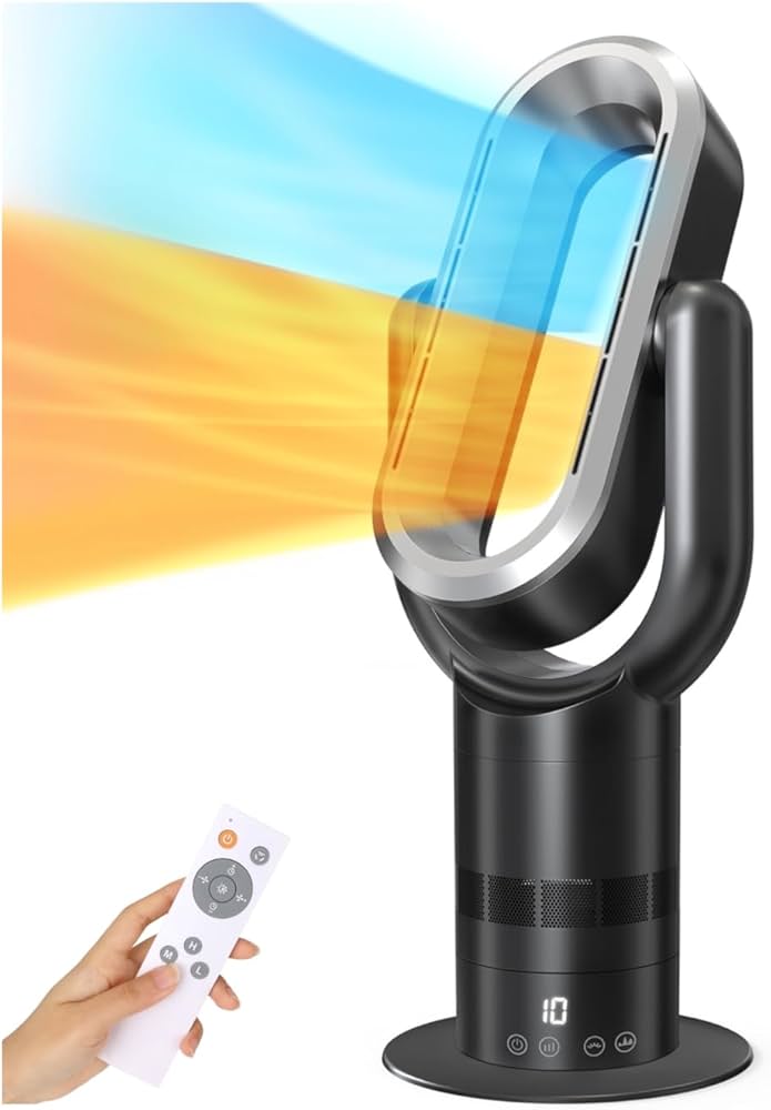 Amazon | 【節電対策】タワーファン 扇風機 羽なし 冷風 温風 強力 DC