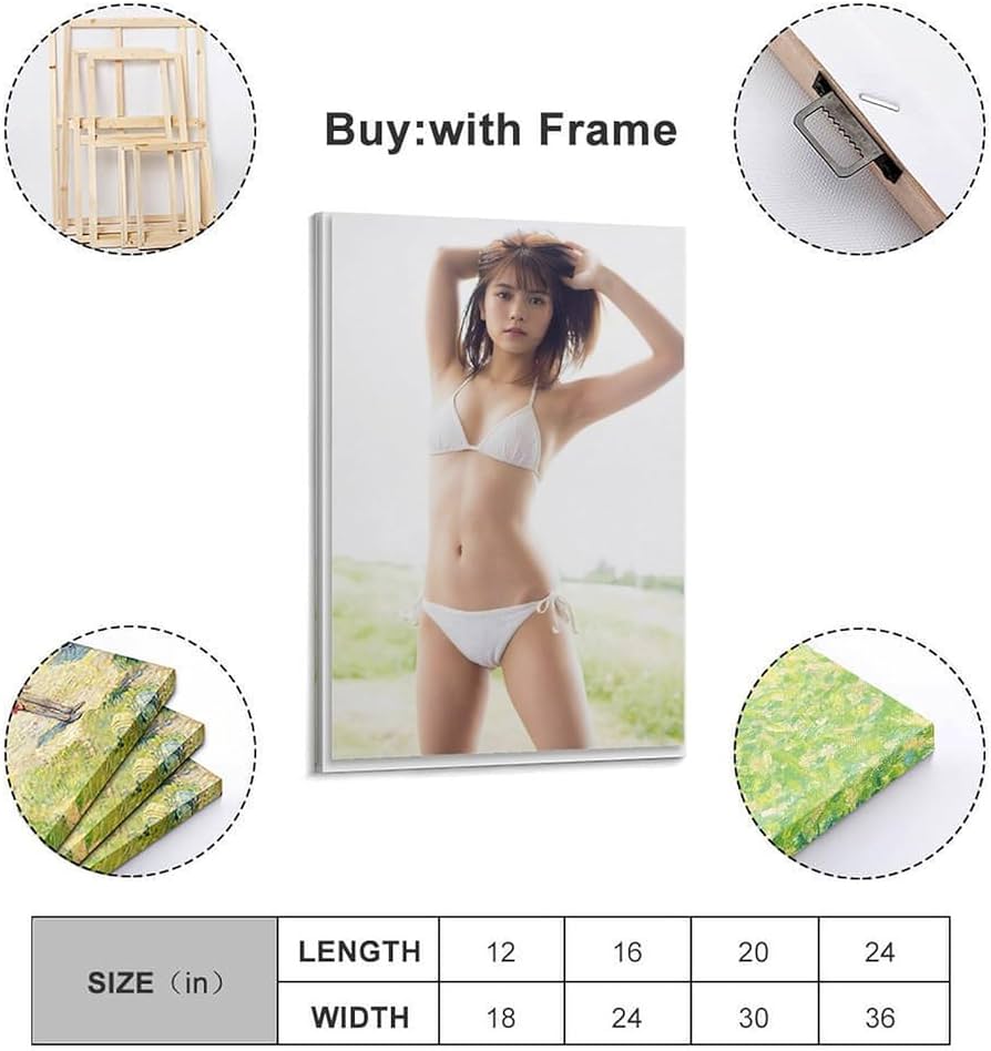 Amazon.co.jp: 写真ポスター 村山優香 30 キャンバスアートポスター