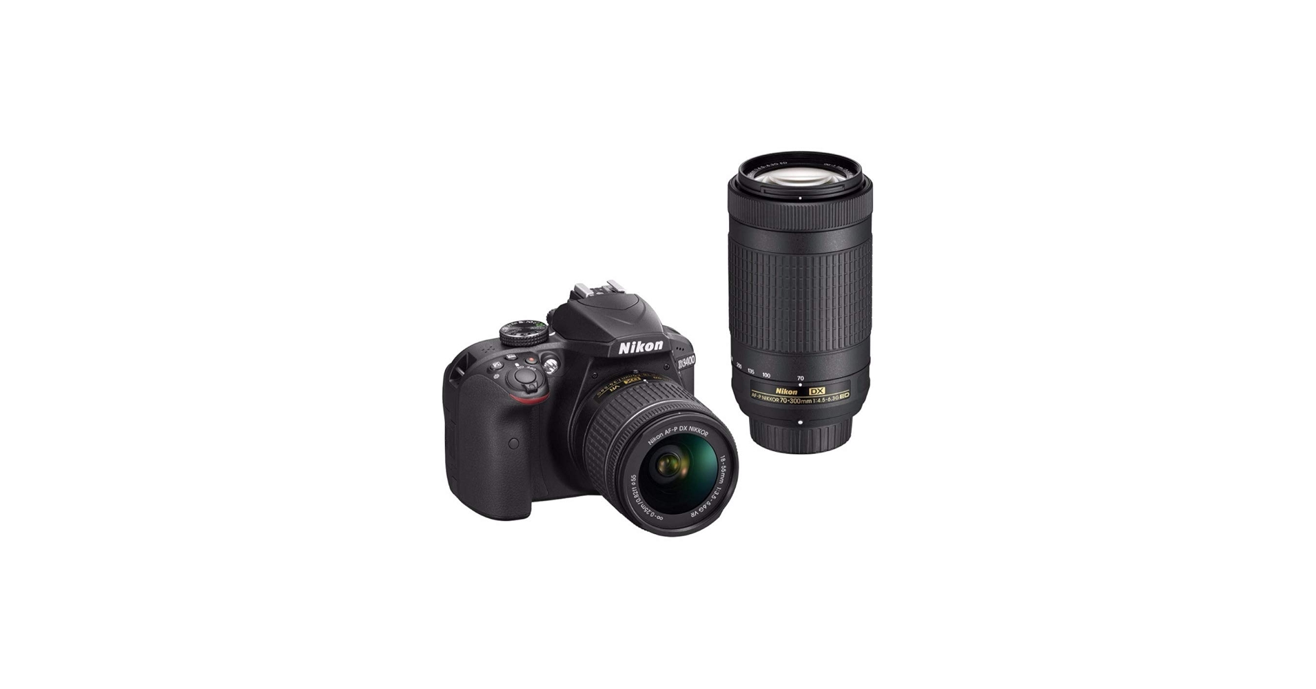 Amazon.com : Nikon D3400 w/ AF-P DX NIKKOR 18-55mm f/3.5-5.6G VR