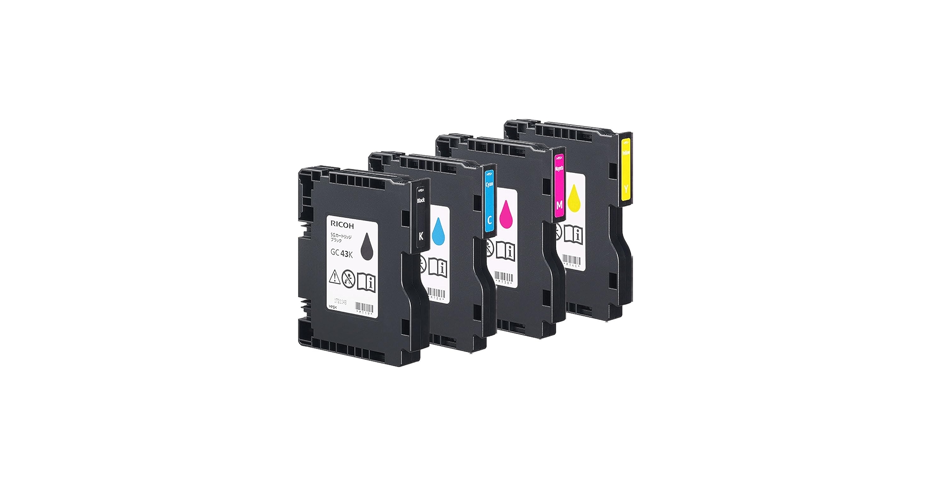 Amazon.co.jp: RICOH 純正 インク SGカートリッジ GC43 4色セット