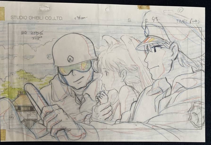 Amazon.co.jp: On Your Mark 宮崎駿 レイアウト 切抜き イラスト