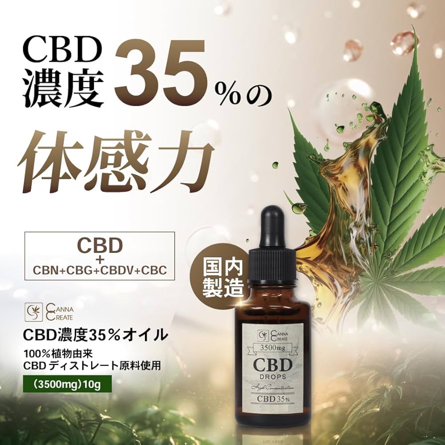 Amazon.co.jp: CANNA CREATE CBD オイル 35％ 高濃度 スイス産 ディ