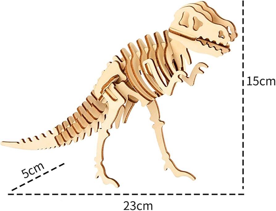 Amazon.co.jp: 立体パズル 木製パズル 3dパズル 工作キット 恐竜