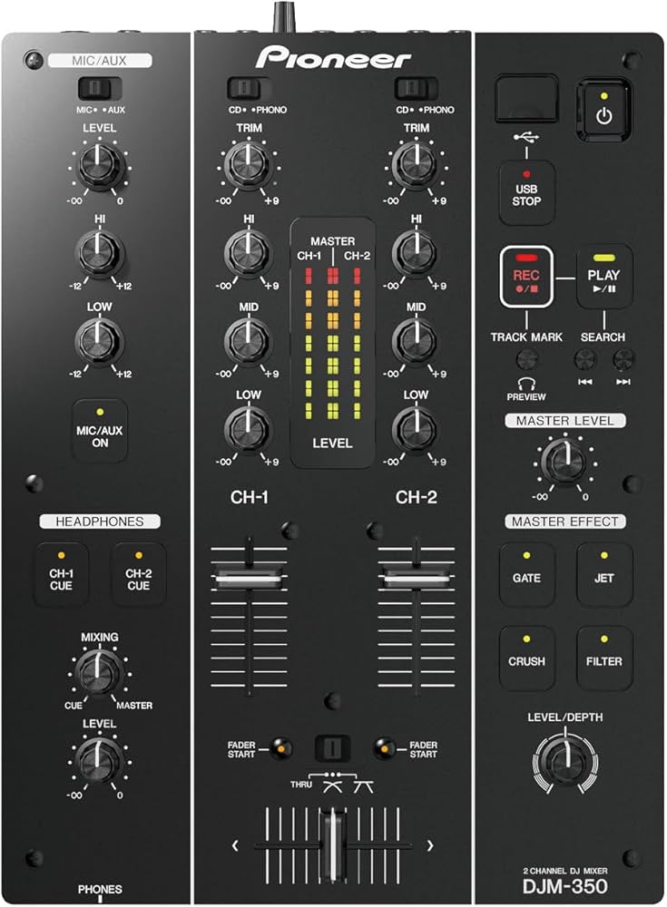 Pioneer DJ DJM-350 2-Channel DJ Performance Mixer : Amazon.in