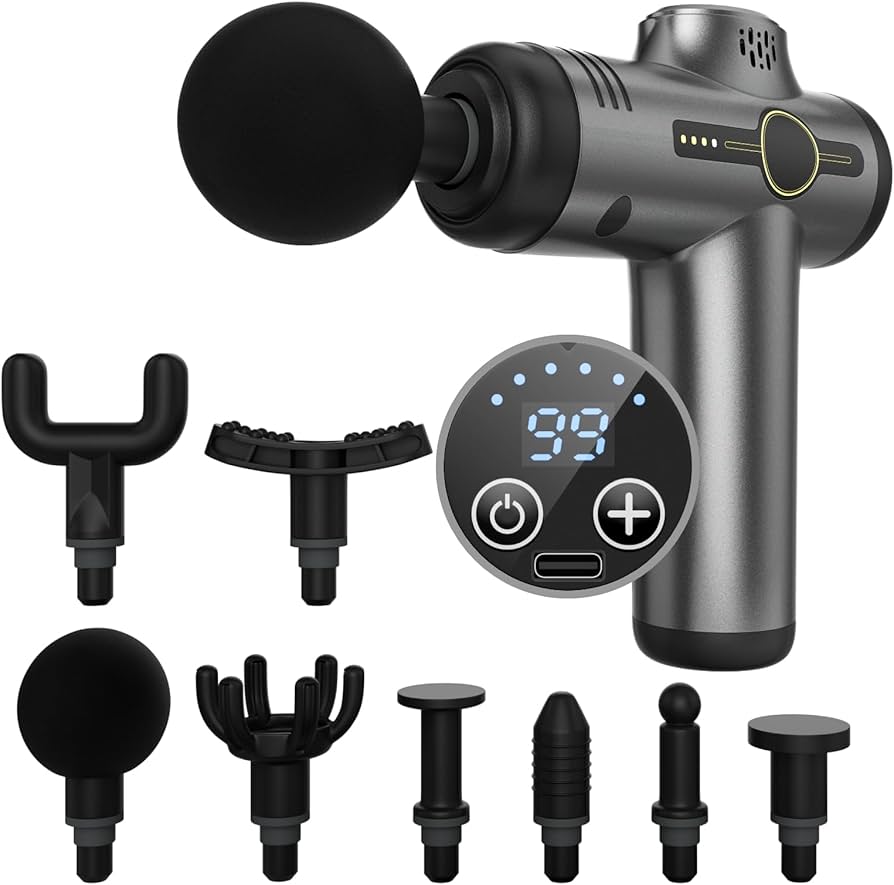 Amazon | Ewin 筋膜リリースガン Mini ハンディガン【99段階強力振動+8