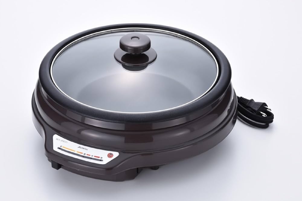 Amazon.co.jp: Abitelax アビテラックス 電気グリル鍋 AGN31G-T 3L 深