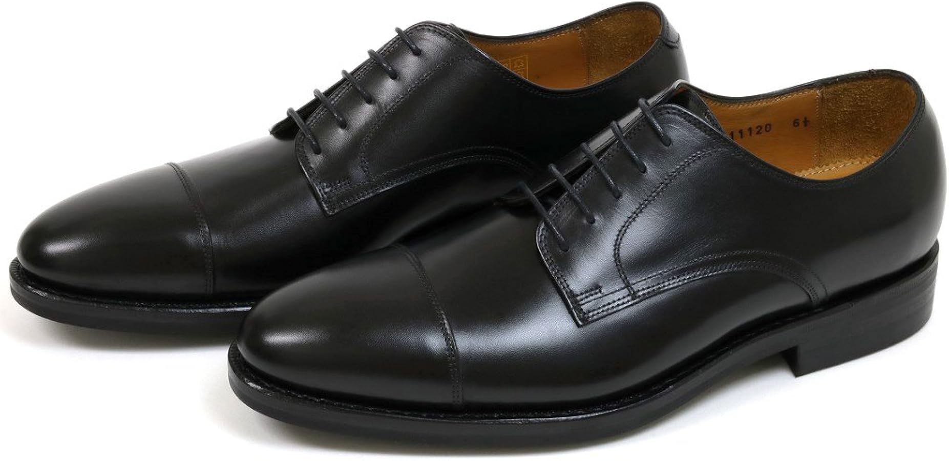 Amazon | [ジャランスリウァヤ] 外羽根ストレートチップ ブラック