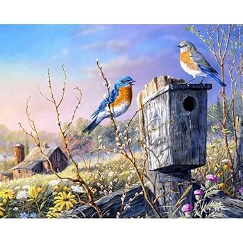 風景画 アクリル絵具 キャンバス bridge sheep 風景画 アクリル絵具