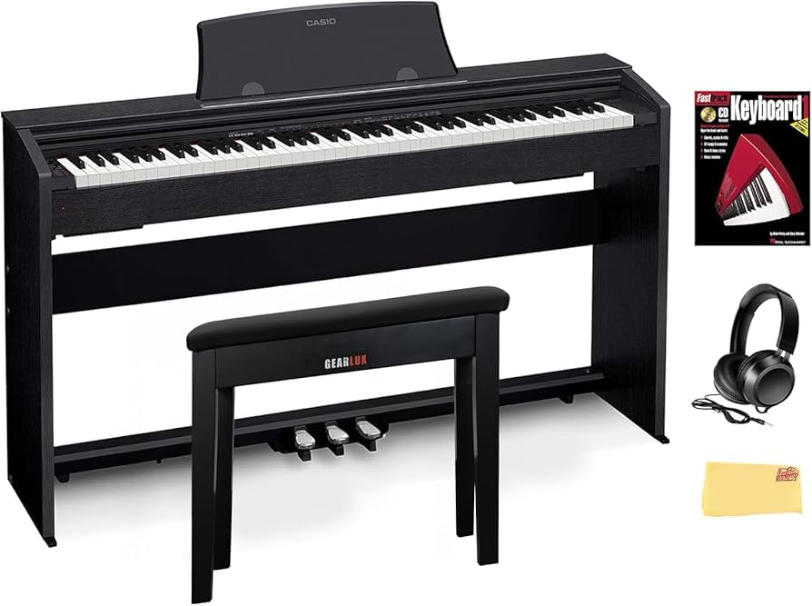 Amazon.com: Casio PX-770 Privia Digital Piano - Black Bundle with