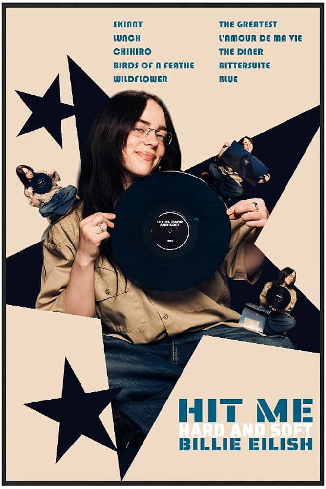 Billie Eilish Poster Hit Me Hard and Soft Posters Album Cover