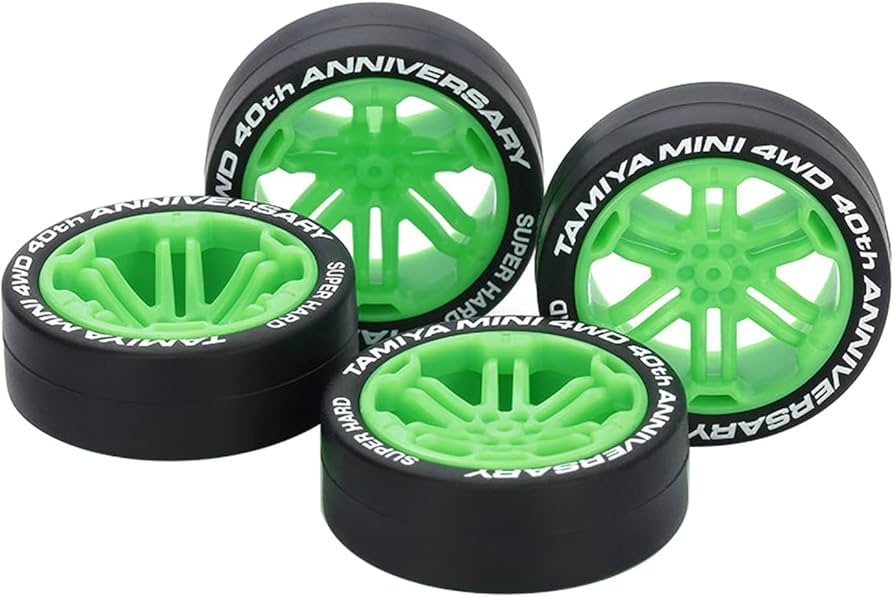 ミニ四駆 りんごじゃむ 大径カーボンホイール&タイヤ ミニ四駆 りんご