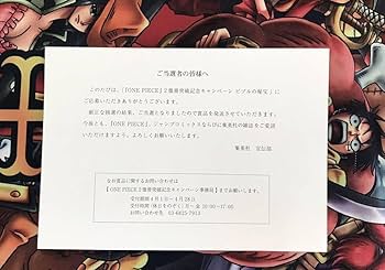 Amazon.co.jp: ワンピース 複製原画 当選品 ビブルの秘宝 シリアル