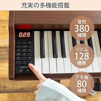 Amazon | Carina 電子ピアノ 88鍵盤 キーボード 木製デザイン MIDI対応