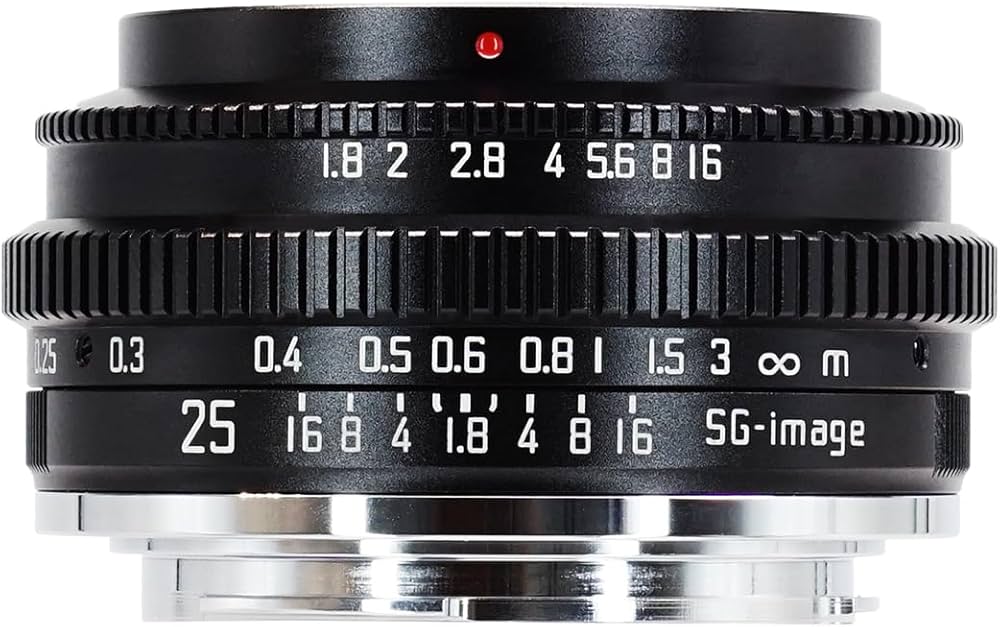 Amazon.co.jp: SG-image 25mm F1.8 APS-C Eマウント ソニーE互換 MF