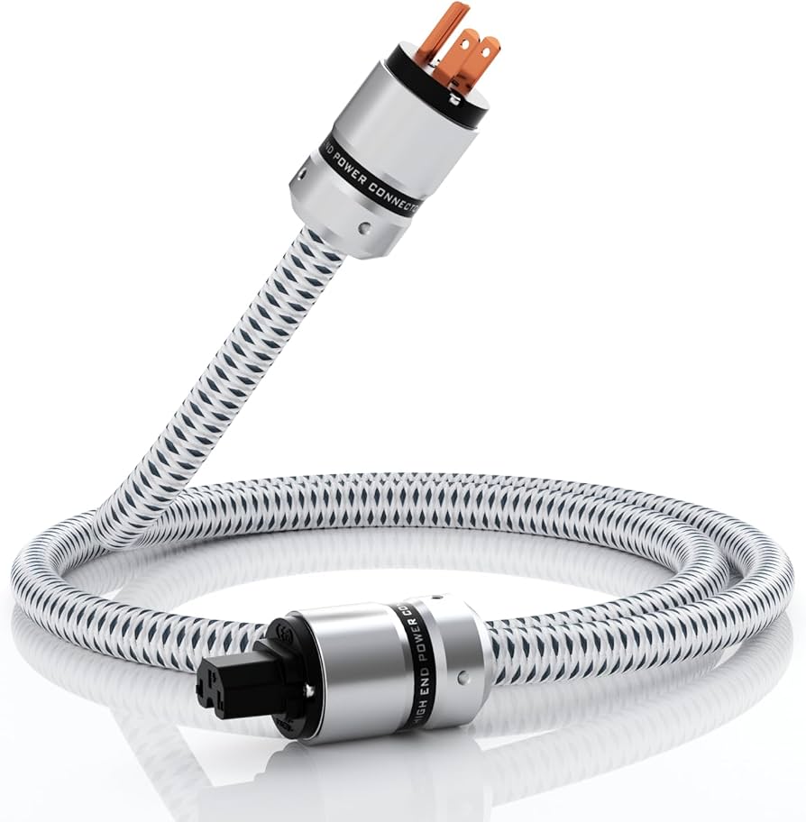 Amazon | Monosaudio 12AWG オーディオ電源ケーブル 純銅OFC 3ピン