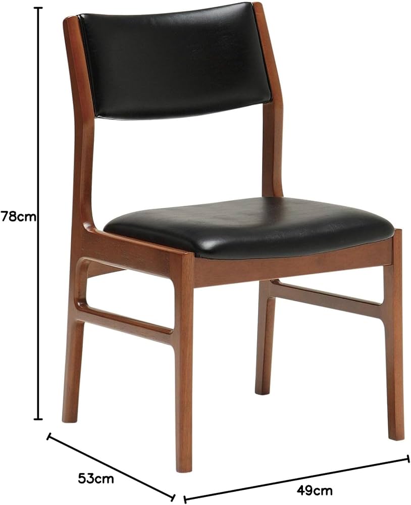 Amazon｜カリモク60 アームレスダイニングチェア スタンダードブラック