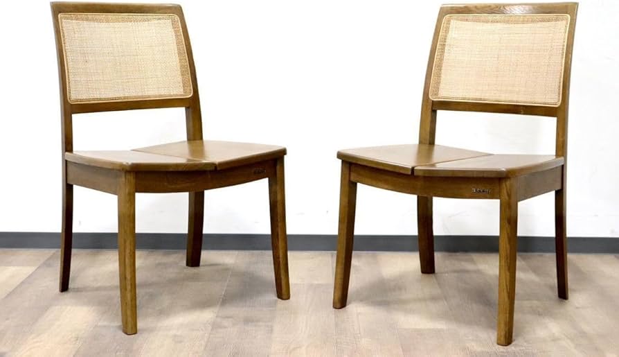 ②浜本工芸 ダイニングチェア 2脚セット DC-20 ヴィンテージ 木製 ②