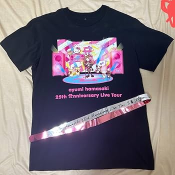 Amazon.co.jp: 浜崎あゆみ 25周年 Tシャツ ライブ会場限定 キティ