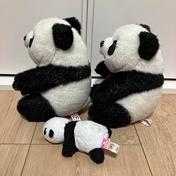 Amazon.co.jp: 上野動物園 パンダ ぬいぐるみ 2頭 マグネット セット