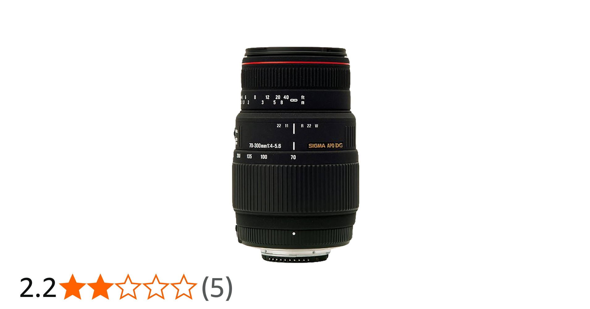 Sigma 70-300mm f/4-5.6 DG APO Macro Telephoto Zoom Lens for Canon