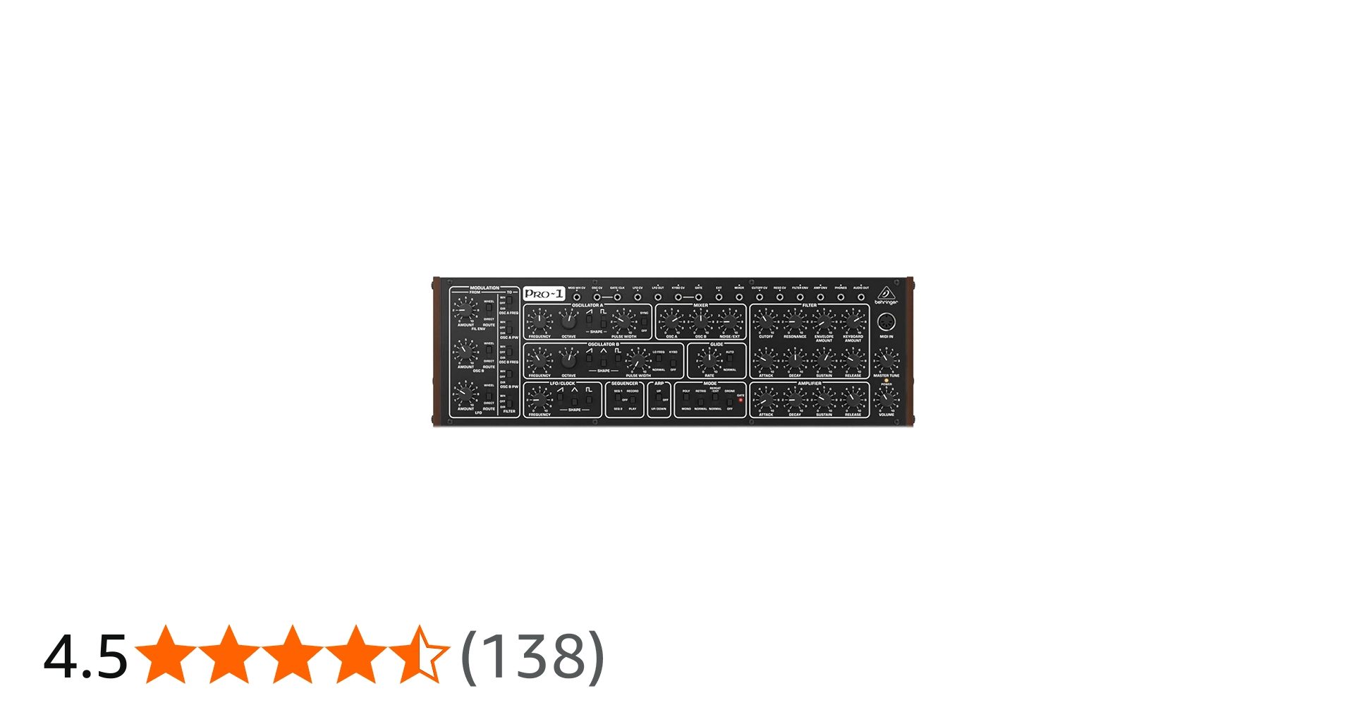 Behringer PRO-1, Analog Synthesizer with Dual VCOs, 3 Simultaneous