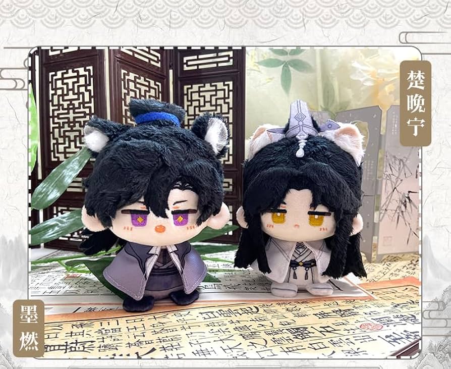 Amazon.co.jp: 二哈和他的白猫師尊 12cm綿人形 ハスキー犬と彼の白猫