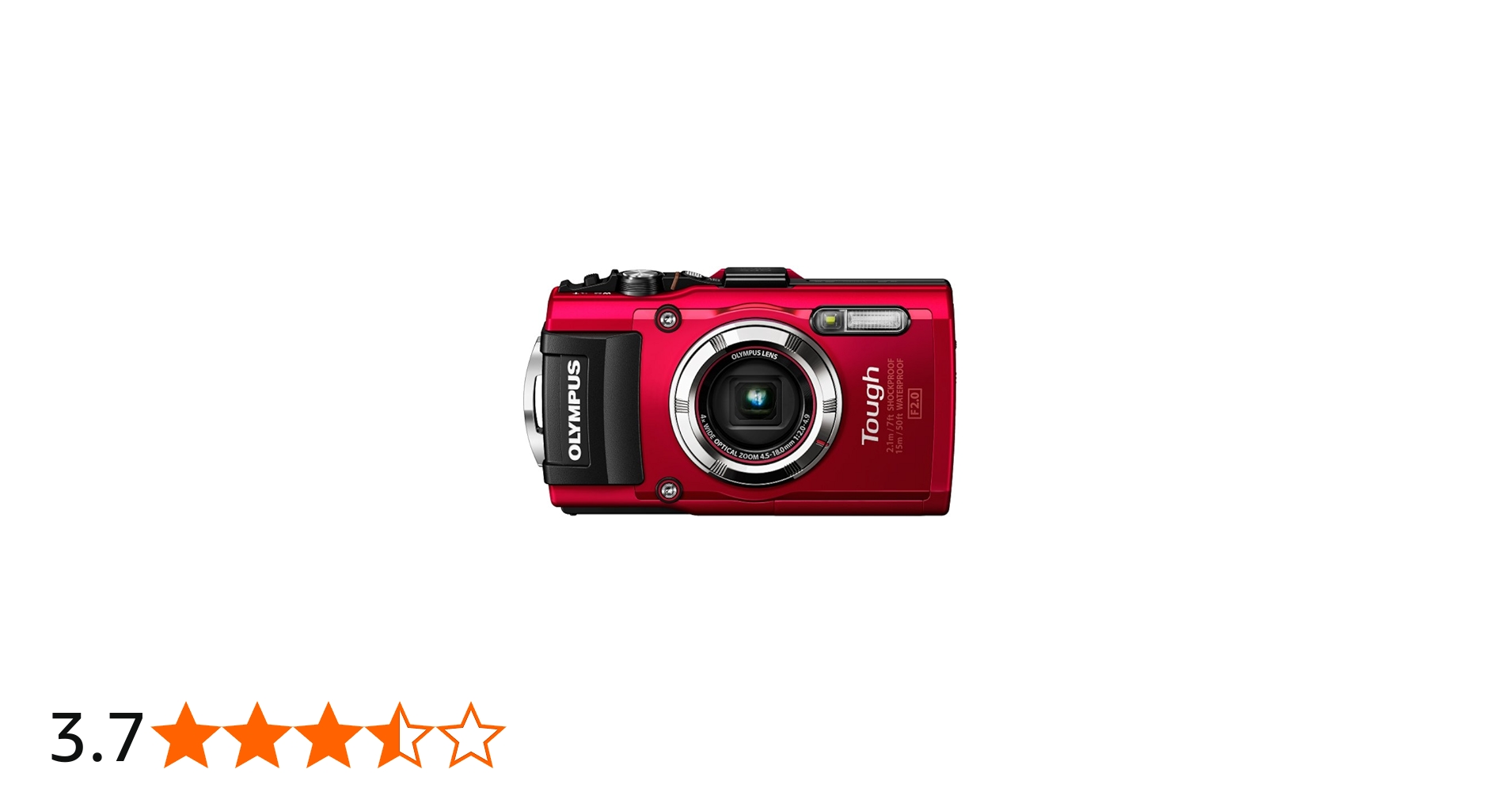 Amazon | OLYMPUS デジタルカメラ STYLUS TG-3 Tough レッド 1600万