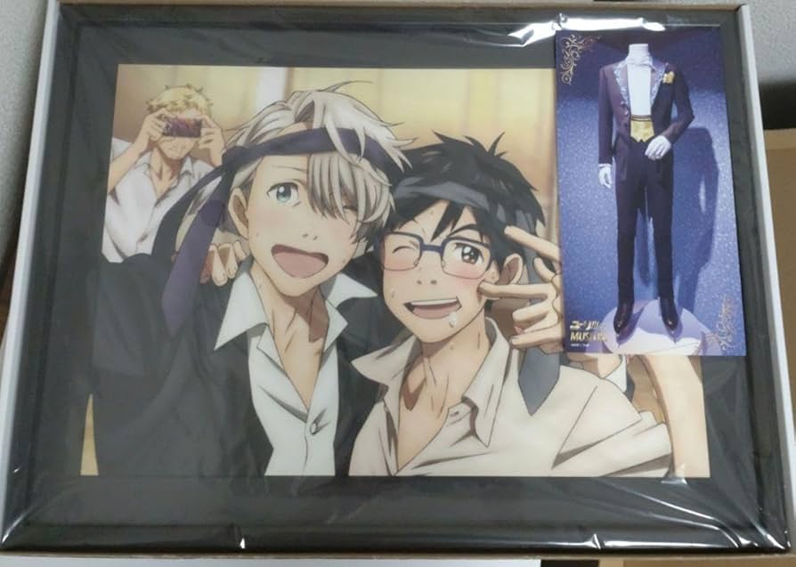 ユーリ!!! on ICE 勇利 ヴィクトル ユリオ 色紙 アニメイト 非売品