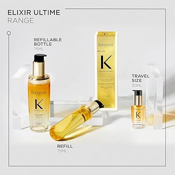 Amazon.com: Kerastase Elixir Ultime Refillable Hair Oil - Hydrates