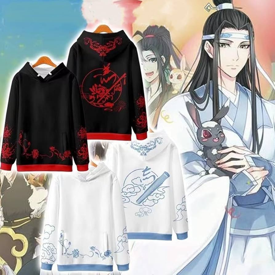 Amazon | 魔道祖師 陳情令 魏無羨 藍忘機 パーカー 長袖 魔道祖師