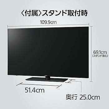 Amazon | パナソニック 49V型 4Kダブルチューナー内蔵 液晶テレビ