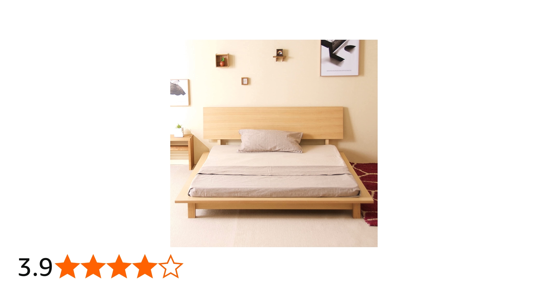 Amazon｜「木製ローベッドフレーム THETA（シータ）」 天然木 ベッド