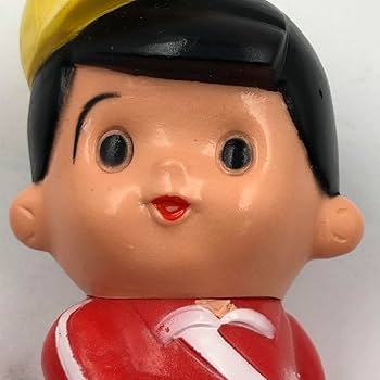 Amazon.co.jp: 昭和レトロ 貯金箱 ソフビ人形 信ちゃん 信用金庫 新聞