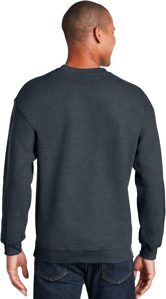 Gildan Fleece Crewneck Sweatshirt, G180 Dark Heather at Amazon