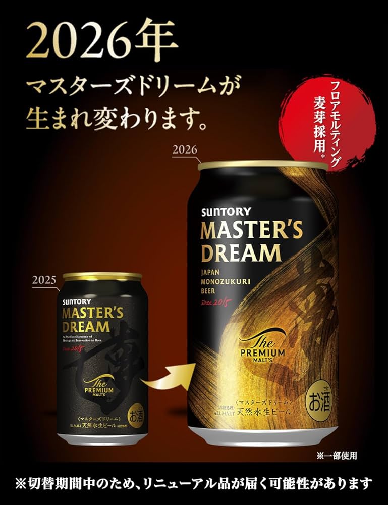 Amazon.co.jp: ザ・プレミアム・モルツ マスターズドリーム 350ml 24本