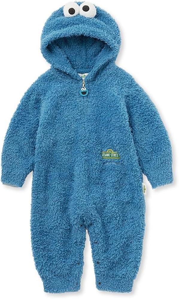 Amazon.co.jp: BABY【SESAME STREET】クッキーモンスターロンパース