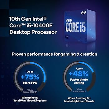 Intel Core i5-10400F Desktop Processor 6 Cores up to 4.3 GHz
