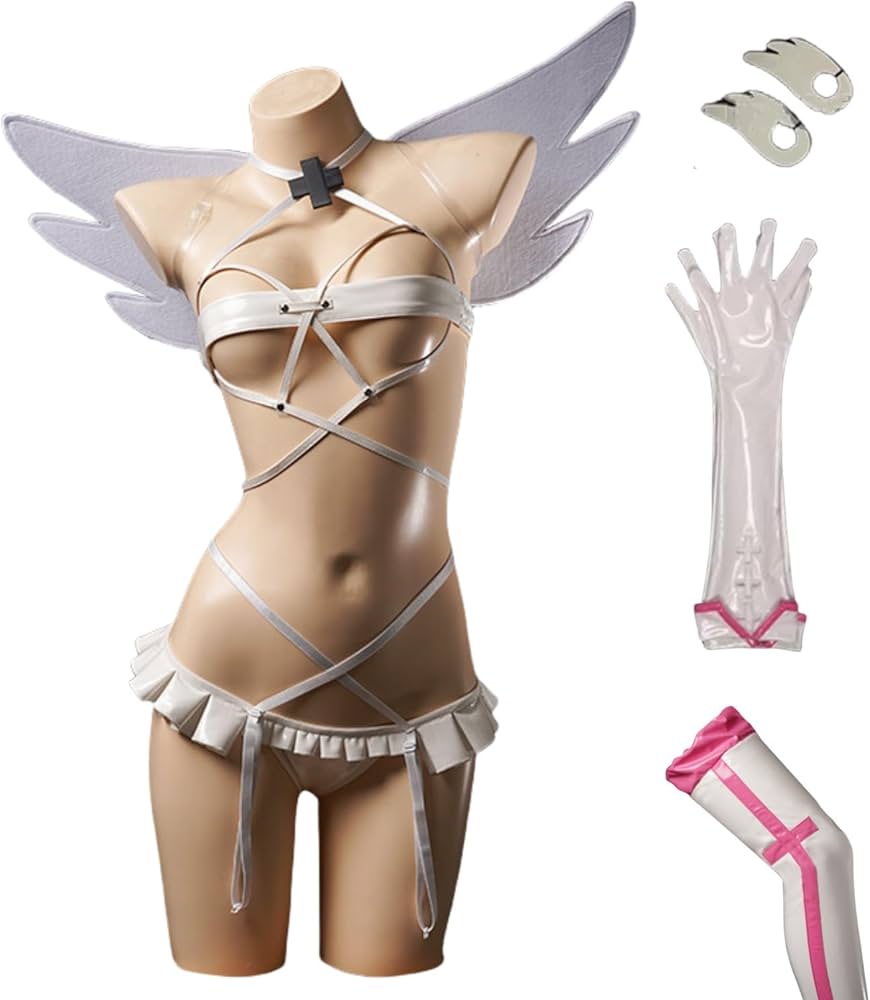 Amazon.co.jp: リリエル ミリエラ コスプレ衣装セット 髪飾リ 偽翼付