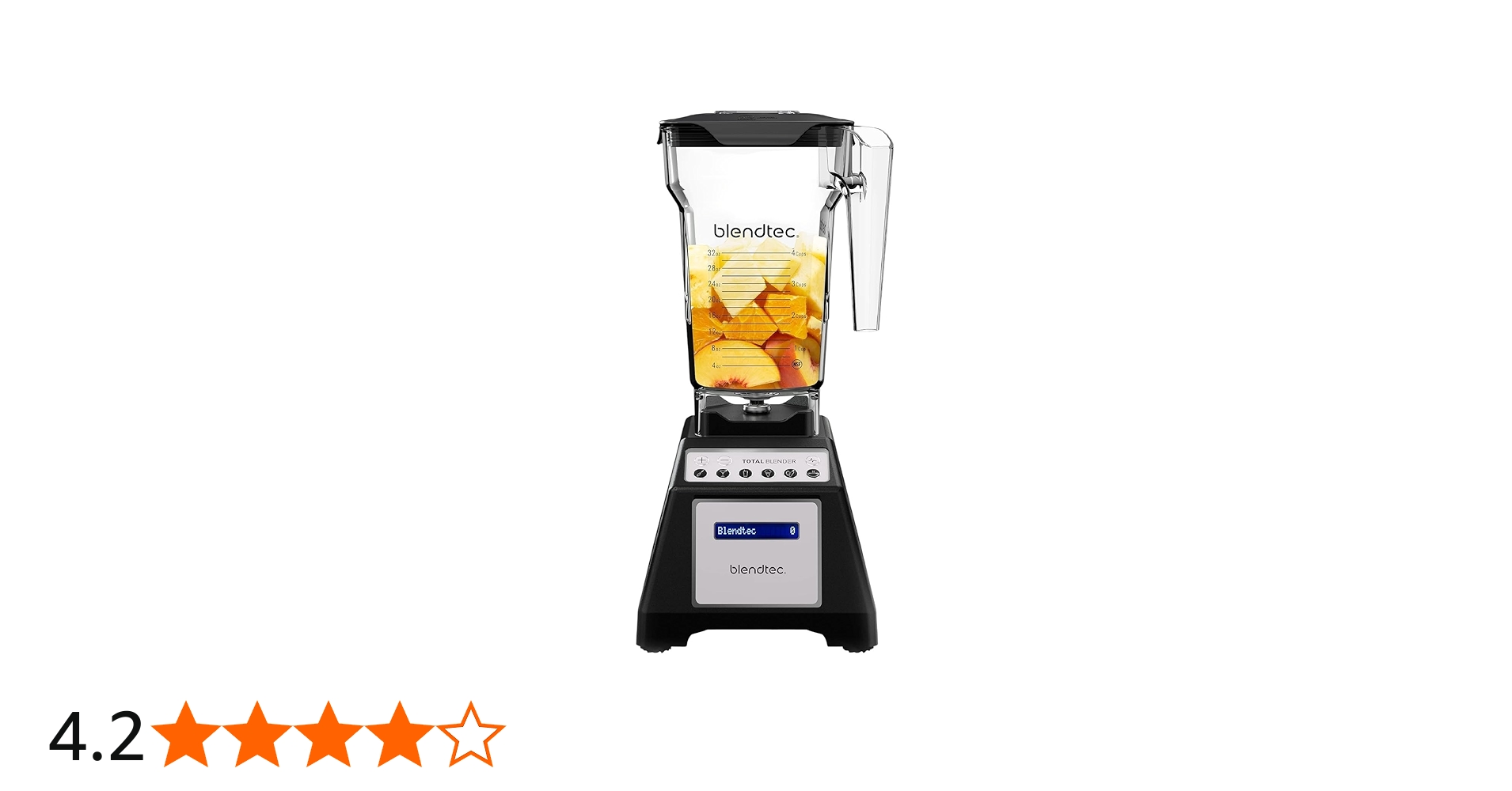 Blendtec Total Blender Classic - FourSide Jar (75 oz) - 10-Speed