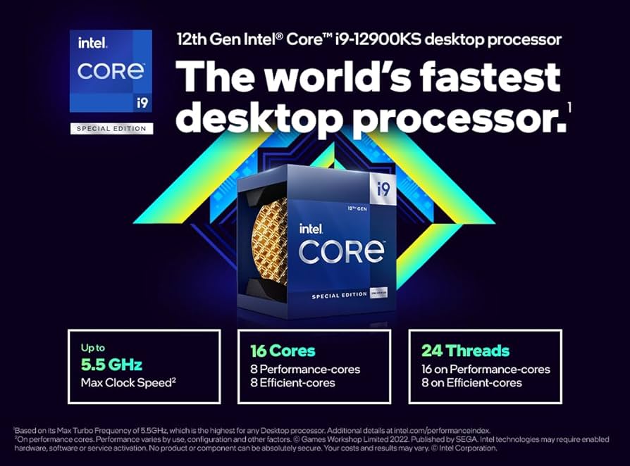 Amazon.com: Intel Core i9 (12th Gen) i9-12900KS Gaming Desktop