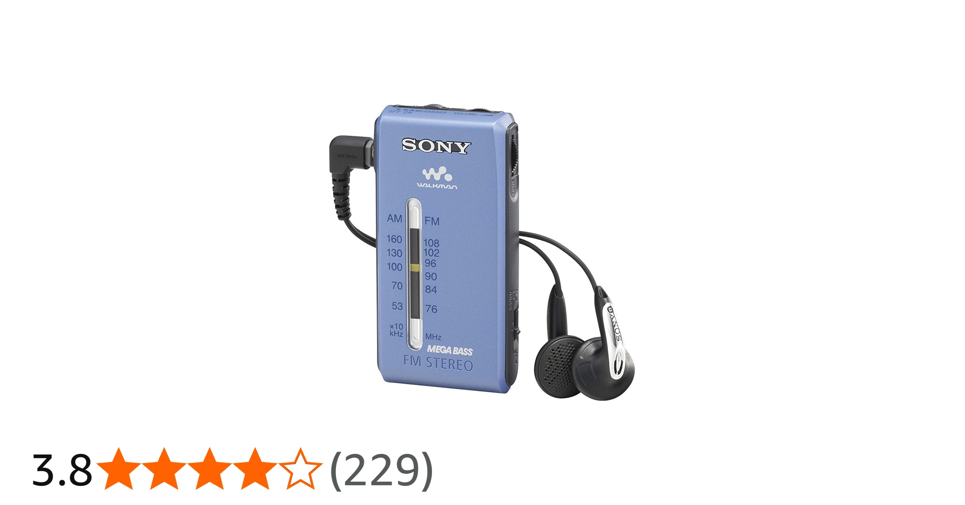 Amazon.co.jp: SONY FMステレオ/AMポケッタブルラジオ ブルー SRF-S86