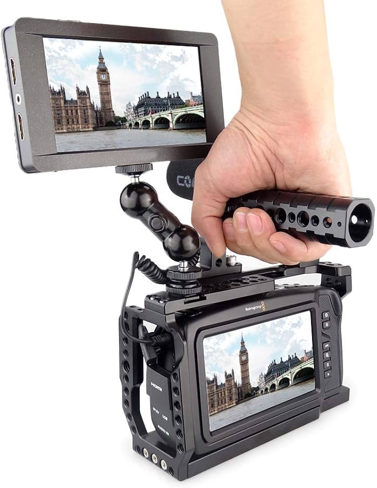 Amazon.co.jp: MAGICRIG BMPCC 4K /BMPCC 6Kケージ トップハンドル付き