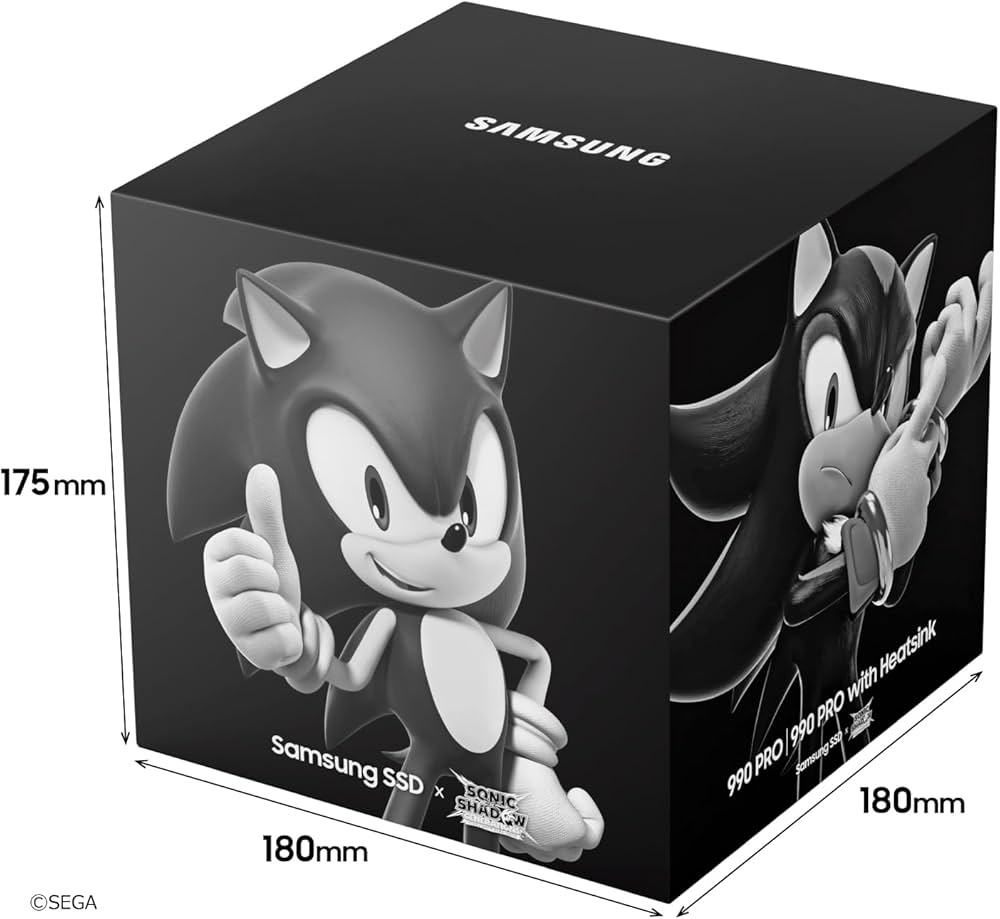 Amazon | Samsung 990 PRO ヒートシンクモデル 4TB ソニック×シャドウ