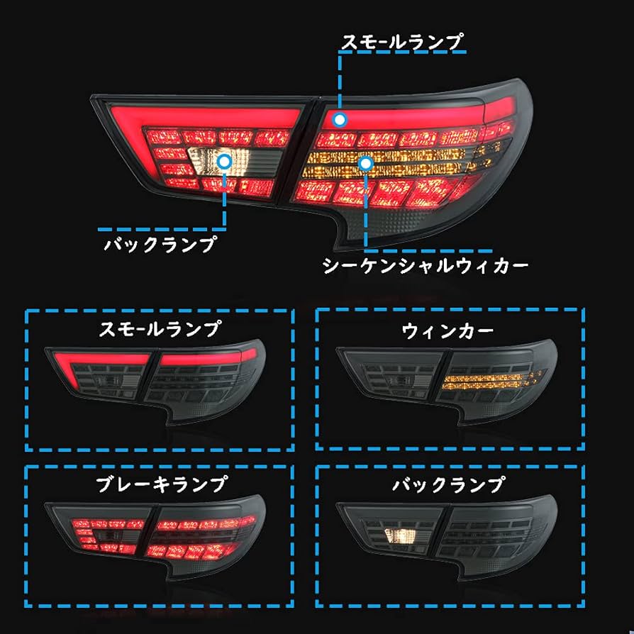 Amazon | トヨタ マークX テールランプ テールライト シーケンシャル